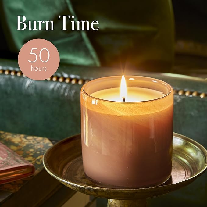 LAFCO New York Classic Candle, Retreat - 6.5 oz - 50-Hour Burn Time - Reusable, Hand Blown Glass
