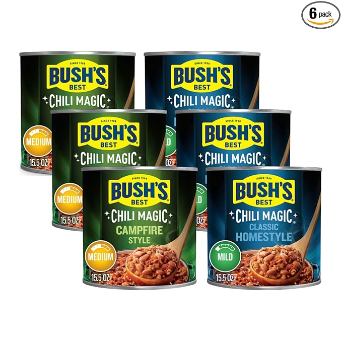 Best Chili Magic, Chili Starter Blends, (Classic Homestyle, & Campfire Style) 15.5OZ (3ea) (Variety
