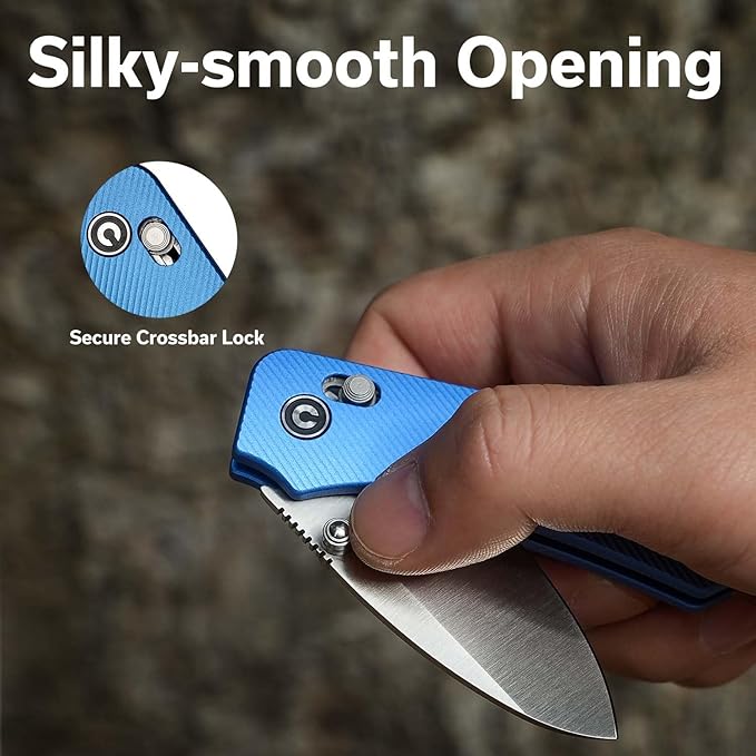 CIVIVI Small Pocket Knife for EDC, Baby Banter 2 Crossbar Lock folding Knife with 2.34" Nitro-V