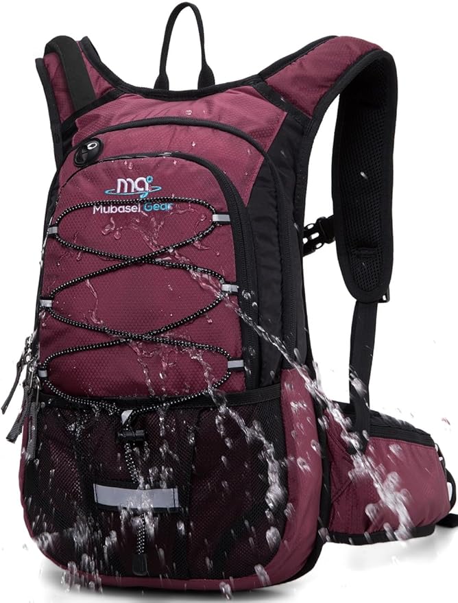 15L Insulated Hydration Backpack Pack with 2L Water Bladder Lightweight Hiking Backpack Bag for