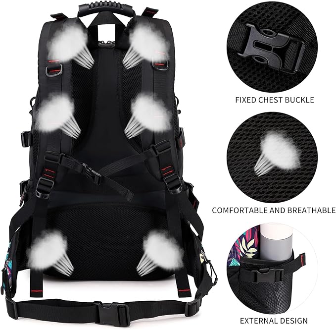 Nerlion 40L Hiking Backpack Travel Backpack for Men Women Camping Waterproof Outdoor Hiking Daypack