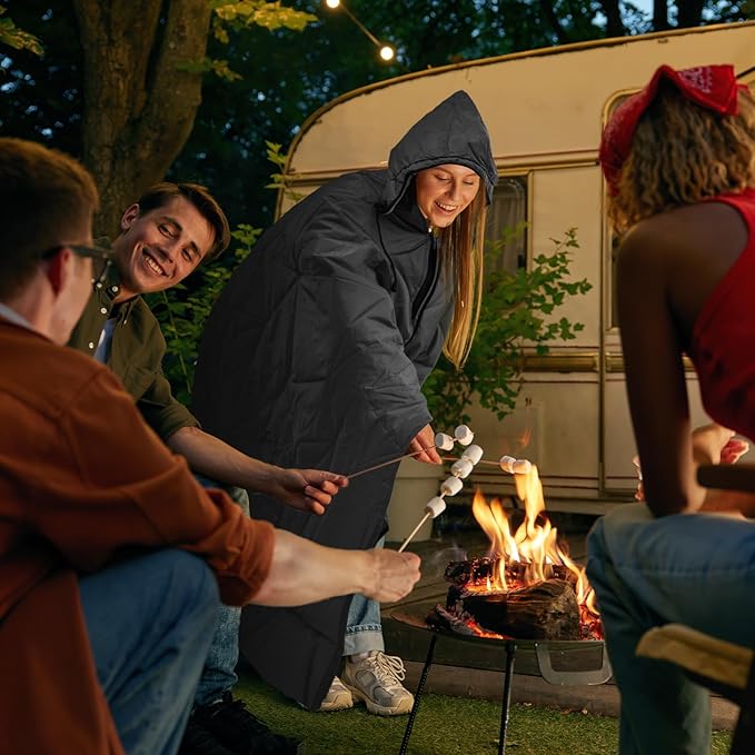 Outdoor Waterproof Blanket, Foldable Fleece Stadium Blanket for Outdoor Sports Event, Camping, Car