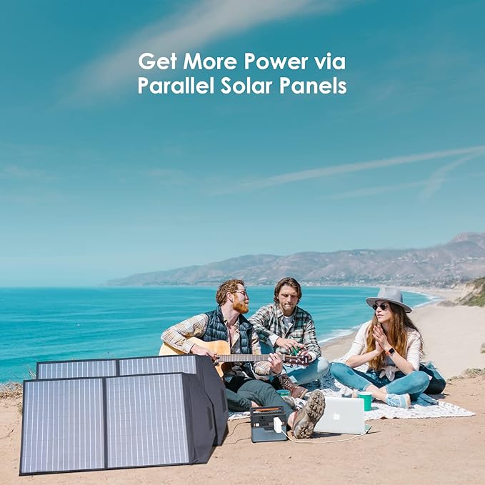 ALLPOWERS SP027 100W Foldable Solar Panel, 23% Efficient IP66 Waterproof for Power Station