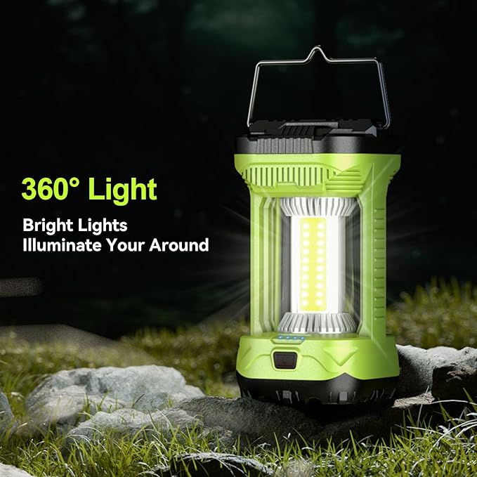 AlpsWolf Camping Lantern Rechargeable, 1000LM 4 Light Modes Camping Light 4000mAh Rechargeable