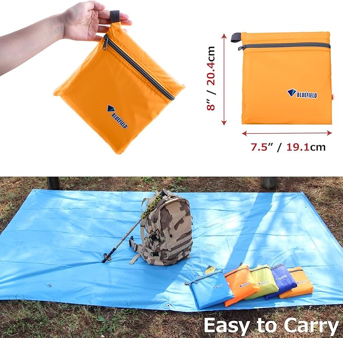 Azarxis Waterproof Camping Tent Tarp Hammock Rain Fly Footprint Ground Cloth Shelter Sunshade Beach
