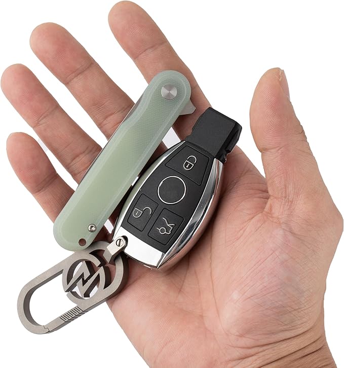 G040 Pocket Knife, 2.75'' D2 Steel Blade G10 handle, Small EDC Knife with Pocket Clip for Men