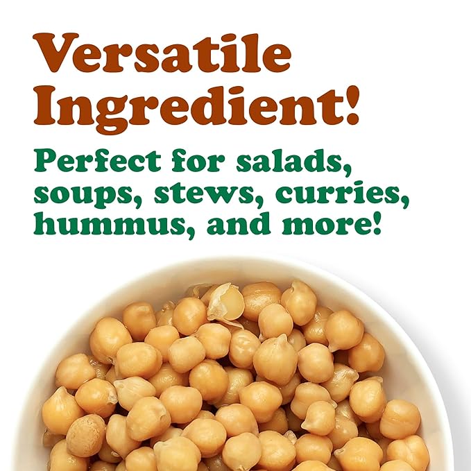 Food to Live Organic Canned Chickpeas, 14 oz (Pack of 8) - Unsalted Non-GMO Garbanzo Beans. Vegan.