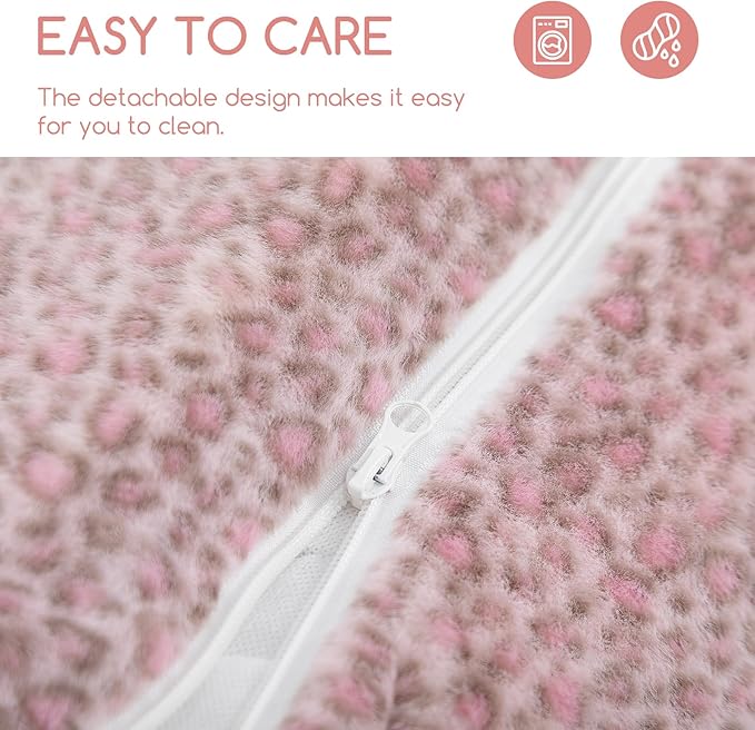Hollypet Cat Bed Fluffy Plush Mutifuctional Double-Layer Soft Pet Couch Orthopedic Sofa Nest Beds