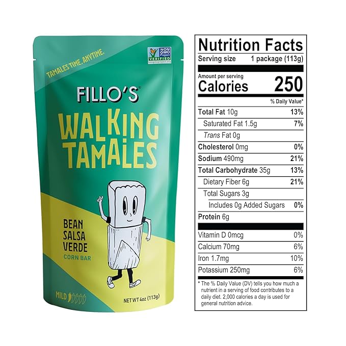 Fillo's Walking Tamales, Savory Variety Pack of 7, Ready-to-Eat Meals, Delicious, Gluten-Free