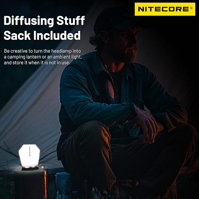 Nitecore HA23 UHE 600 Lumen MCT Outdoor Headlamp Multiple Color Temperatures Lightweight AAA