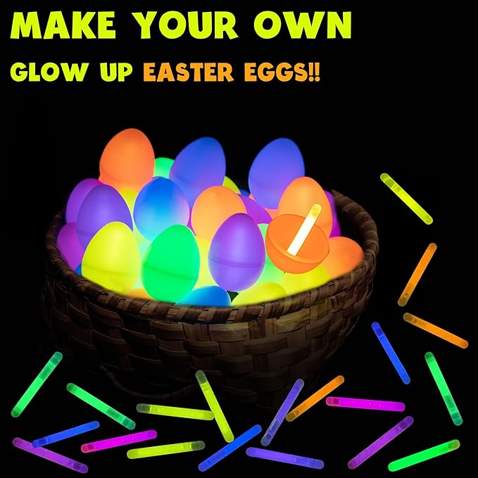 POPGIFTU 120 Mini Glow Sticks Bulk (1.96"), 6 Bright Colors ??Glow-in-the-Dark Small Sticks for