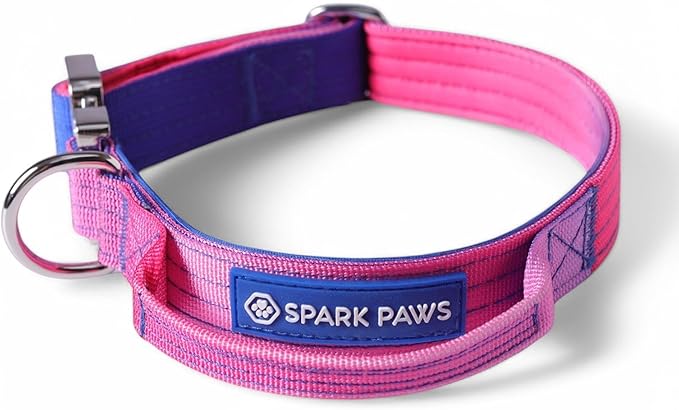 Spark Paws Tactical Dog Collar - Heavy Duty, Premium Quality, Thick and Durable for Large and