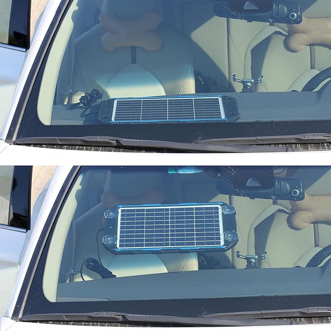 SUNER POWER Waterproof 10W 12V Solar Battery Charger & Maintainer Pro, Built-in UltraSmart MPPT