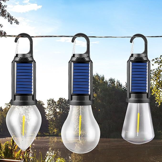 MODOAO Led Tent Lights 5 Pack Camping Lantern USB Rechargeable Solar Tent Lights,Outdoor Hanging
