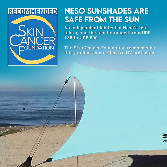 Neso Gigante - Portable Beach Tent - Ideal to Enjoy with Family and Friends - UPF 50+