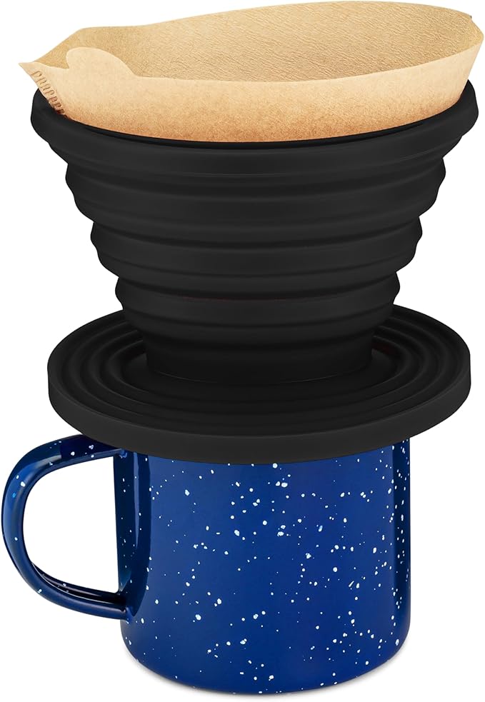 COLETTI Sierra Camping Pour Over Coffee Dripper — Collapsible Pour Over Coffee Dripper — Includes