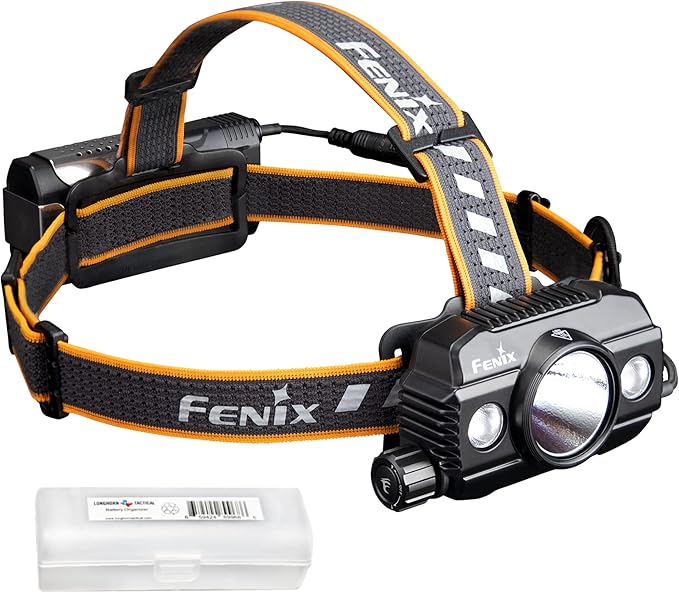 Fenix HP30R v2.0 Headlamp, 3000 Lumen Rechargeable Heavy-Duty with Spotlight & Floodlight