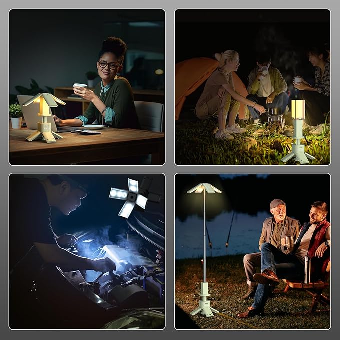 Telescopic Camping Lights Rechargeable 14000 mAh Led Multifunction Magnetic Lanterns Job Site