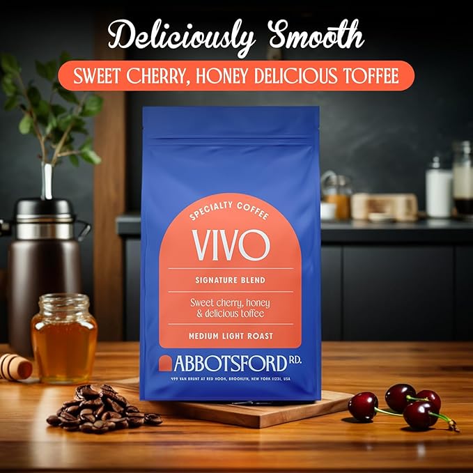 Vivo Arabica Whole Coffee Beans, Specialty Coffee, Signature Blend Medium Light Roast Whole Bean