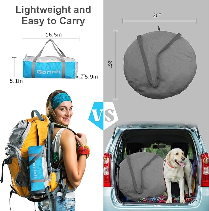 Gorich Beach Tent Sun Shelter for 3/4-5/6-7/8-10 Person with UPF 50ï¼?UV Protection, Lightweight &