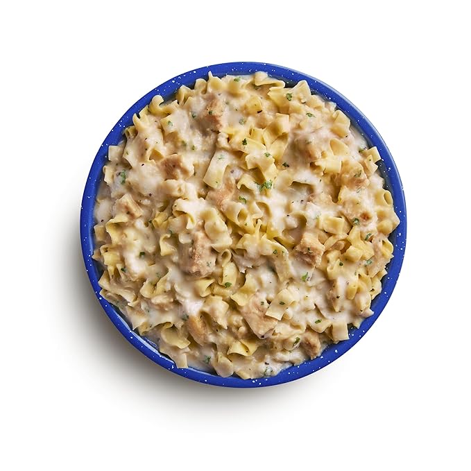 Mountain House Fettuccine Alfredo with Chicken FreezeDried Food for Camping, 9 Servings, 30Year