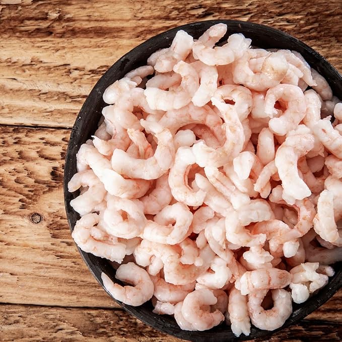 MW Polar Tiny Shrimp Without Vein 6.35 oz (Pack of 1), Wild Caught, Ready to Eat, Denmark Cold