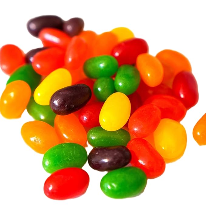 Jumbo Extra Large Fresh Chewy Fruit Flavored Jelly Beans - 1.5 lbs Fresh Bulk Assortment of Cherry
