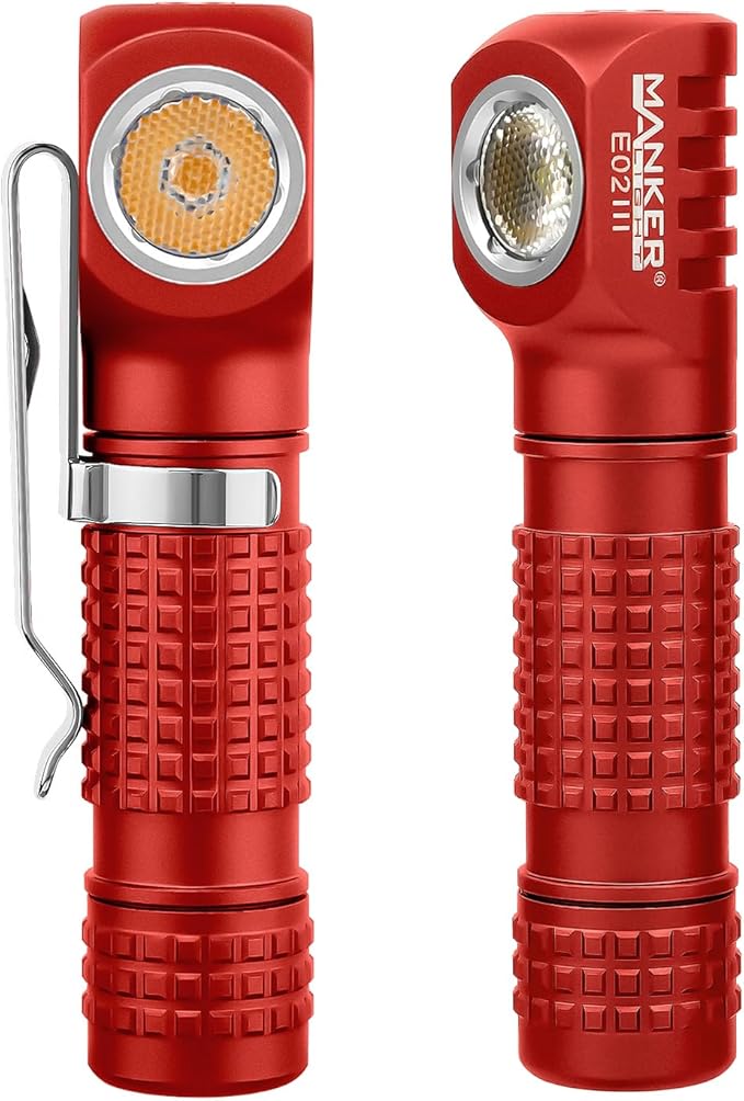 Manker E02III Everyday-Carry Flashlight, USB-c Rechargeable 10440 / AAA Flashlight, Pocket EDC