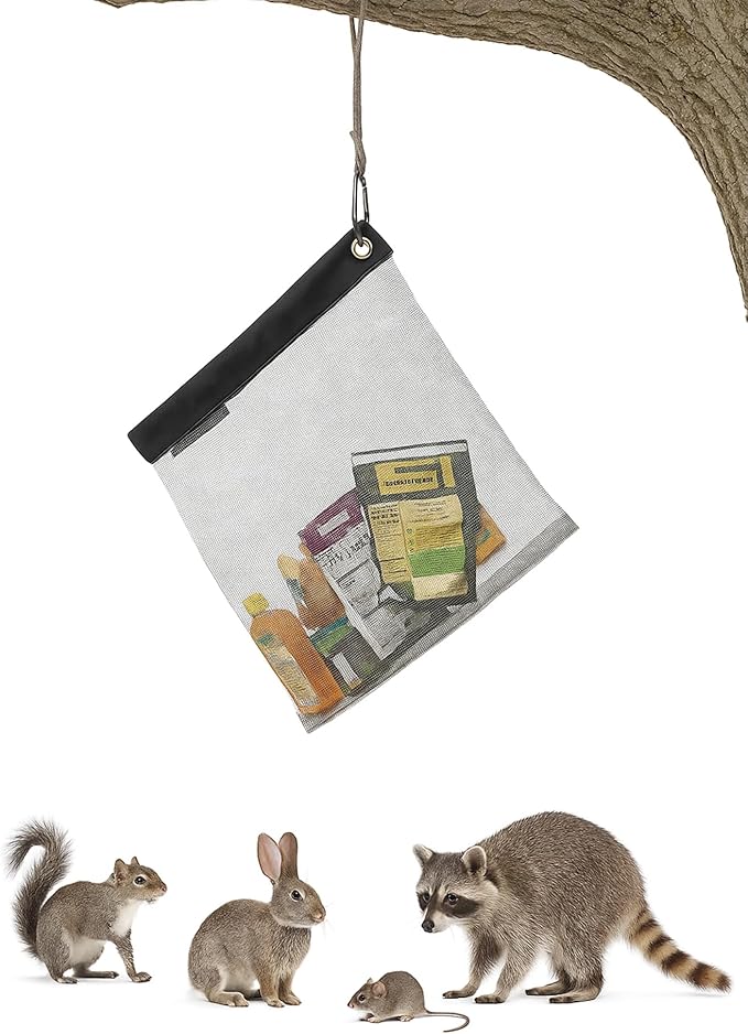 Rodent Proof Bear Bags - Ultralight Stainless Steel Mesh Bag for Camping Food Storage - Sturdy and