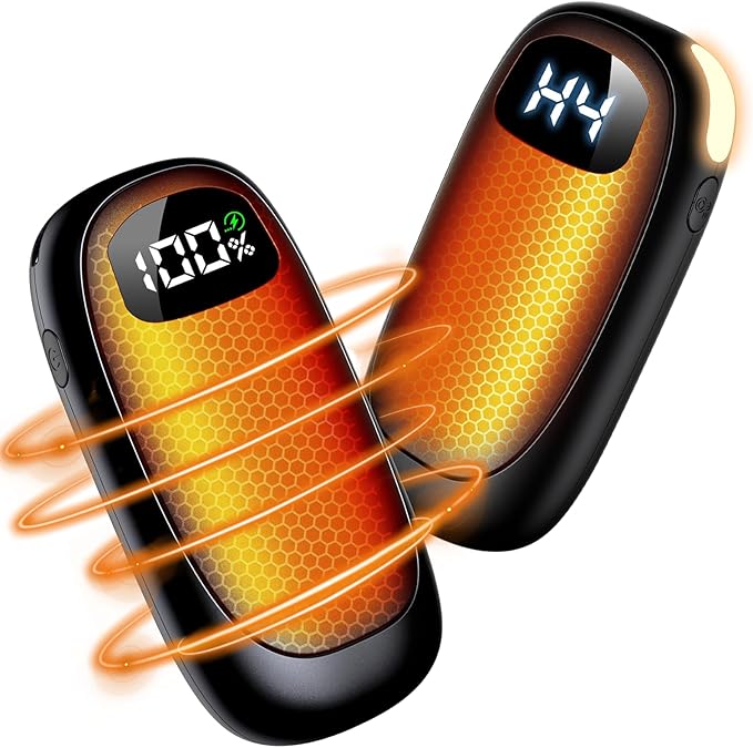 Hand Warmers Rechargeable - Electric Hand Warmers, Max 20 Hrs Warmth 4 Levels Heat Up to 131??