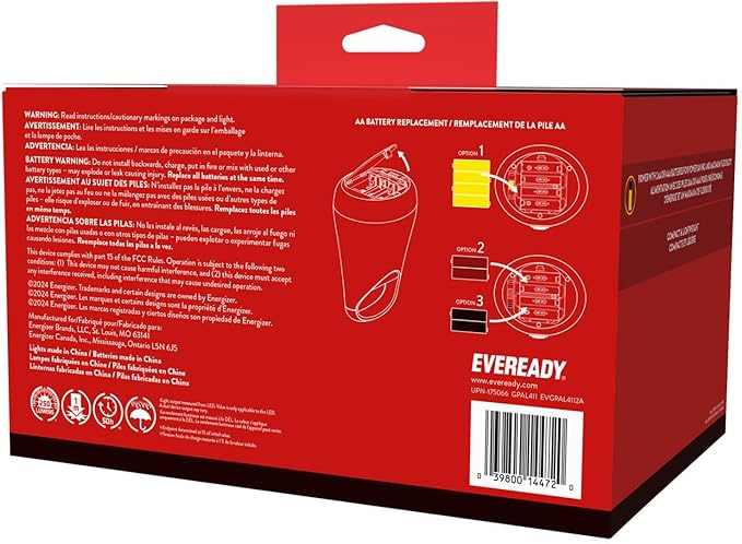 Eveready LED Camping Lantern X-250 (2-Pack), Super Bright Tent Lights, Rugged Water Resistant LED
