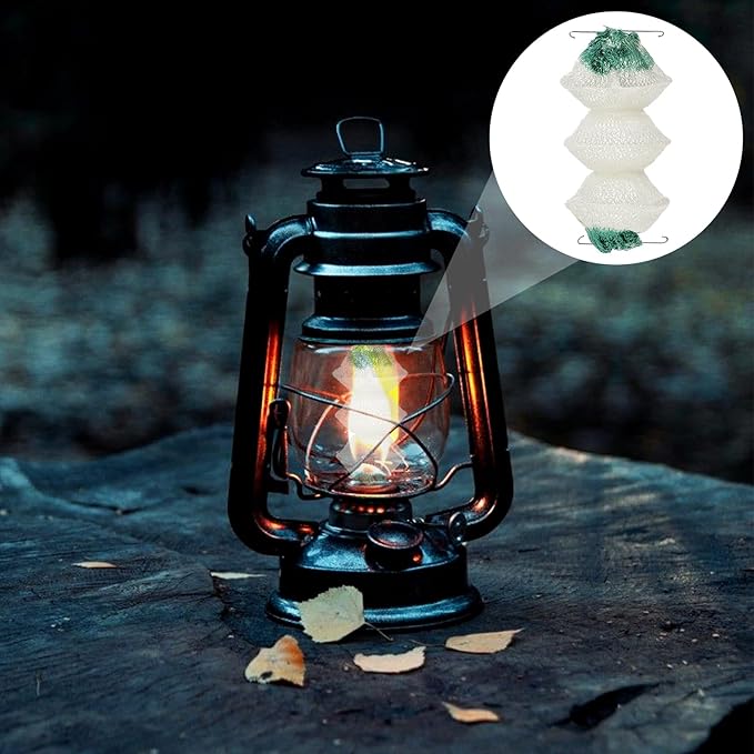 12 Pcs Lantern Mantles Gas Lantern Mantles 3-Layer Gas Lamp Mantles Propane Lantern Mantles