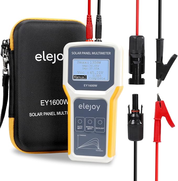 1600W Solar Panel Tester MPPT Photovoltaic Multimeter & Watt Meter Smart Portable Tool for Solar PV