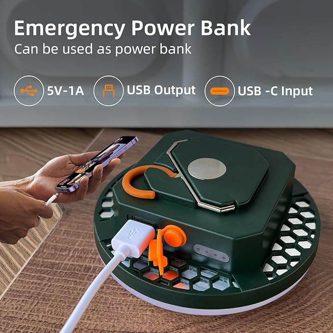 Tent Light Hanging for Camping,Bright LED Rechargeable Portable Lantern for Vendor