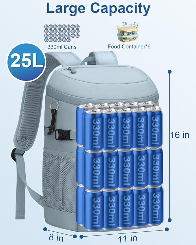 Cooler Backpack Insulated Waterproof,30 Cans Backpack Coolers Leakproof Lunch Backpack for Men