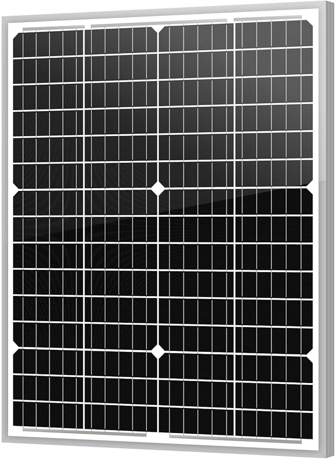 Newpowa 35W 24V High-Efficiency Monocrystalline Solar Panel - Designed for Off Grid Systems