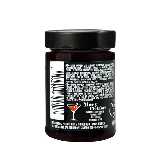 Marasca Cherries in Syrup, 14.10 oz (400 g), Sweet and Sour, Premium Quality, Award Winning