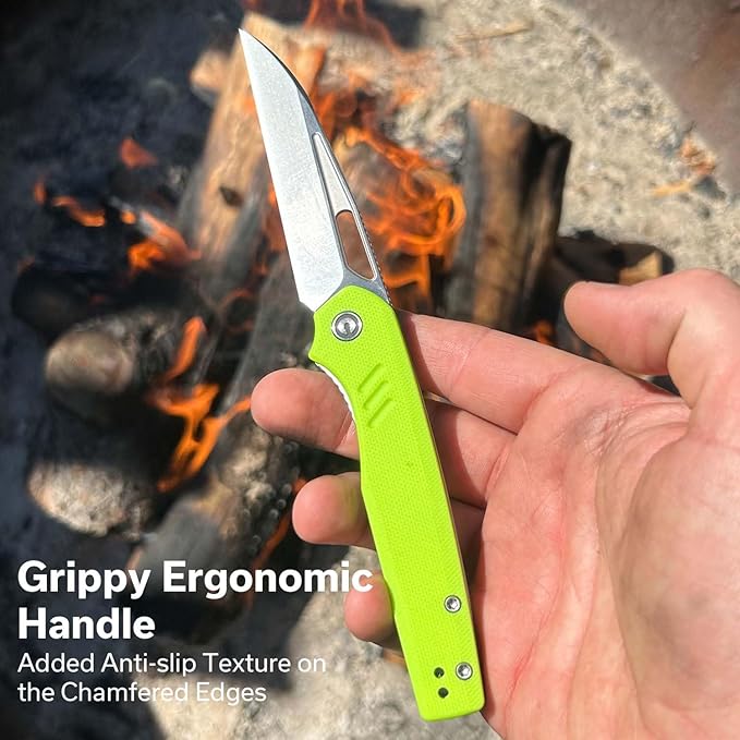 CIVIVI Guile Pocket Knife, Folding Knife for EDC, 3.25" Swedish 14C28N Blade G10 Handle with