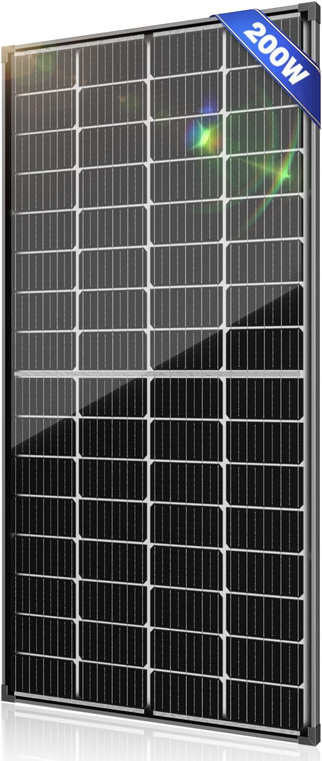 Bifacial 200 Watt Solar Panel 9BB Monocrystalline Cell High-Efficiency Module PV Power Charger