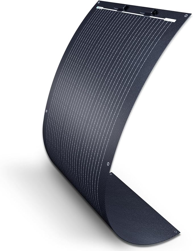 Renogy 100W Flexible Solar Panel, 9BB 100 Watt Mono Solar Panel Lightweight, 240° Flexible Solar