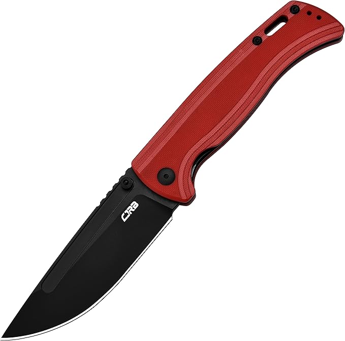 CJRB CUTLERY Pocket Knife Resource (J1932) Thumb Studs Folding Knife for Men Black PVD AR-RPM9