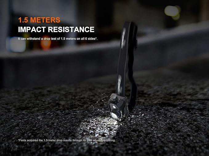 Fenix HL45R 1000 Lumen Adjustable Beam Headlamp, Rechargeable, AAA Dual Fuel, Gesture Sensing