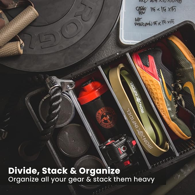 SIDIO CRATE Starter Pack - Two Full Size and One Half Size SidioCrate, Stackable Outdoor Organizer