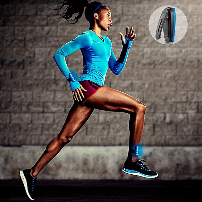USB Rechargeable LED Safety Lights (2 Pack) - Clip on Strobe Running Lights for Runners