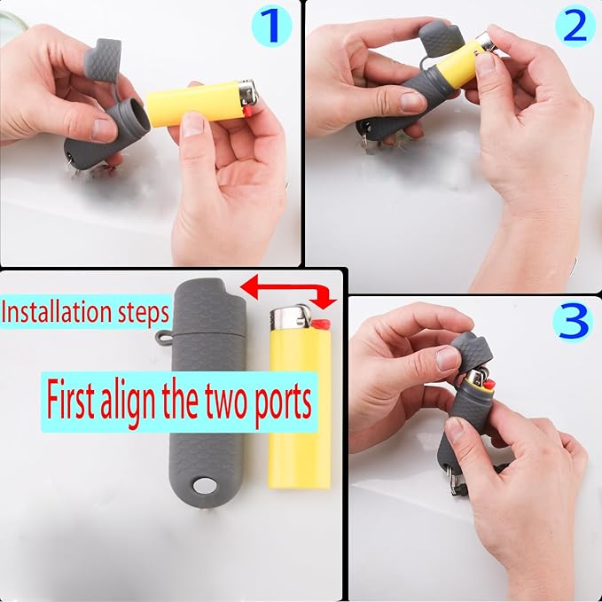 5 Pcs Waterproof Lighter Case Cover Holder for BIC Regular Lighters Sleeve Type J6 Outdoor Survival