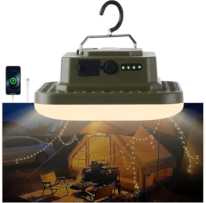 Portable Rechargeable LED Camping Lights for Hanging,Waterproof Outdoor Light,Super Bright Hanging