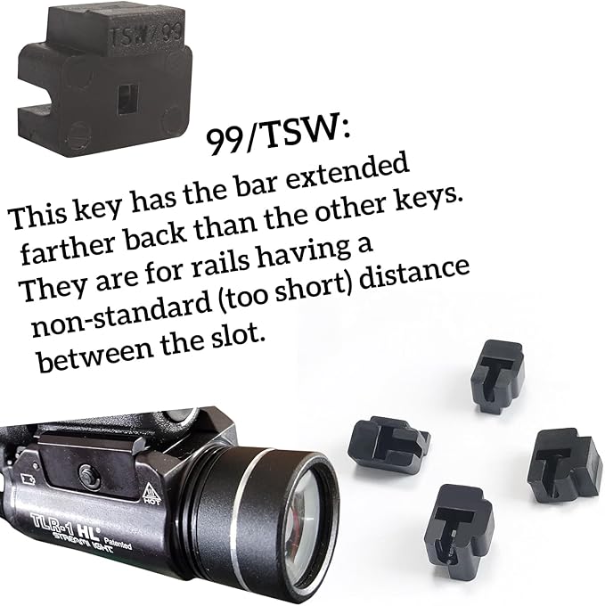 TLR 1 Key Adapter Accessories Kit 69260 Replacement for Streamlight TLR-1 and TLR-2 Parts