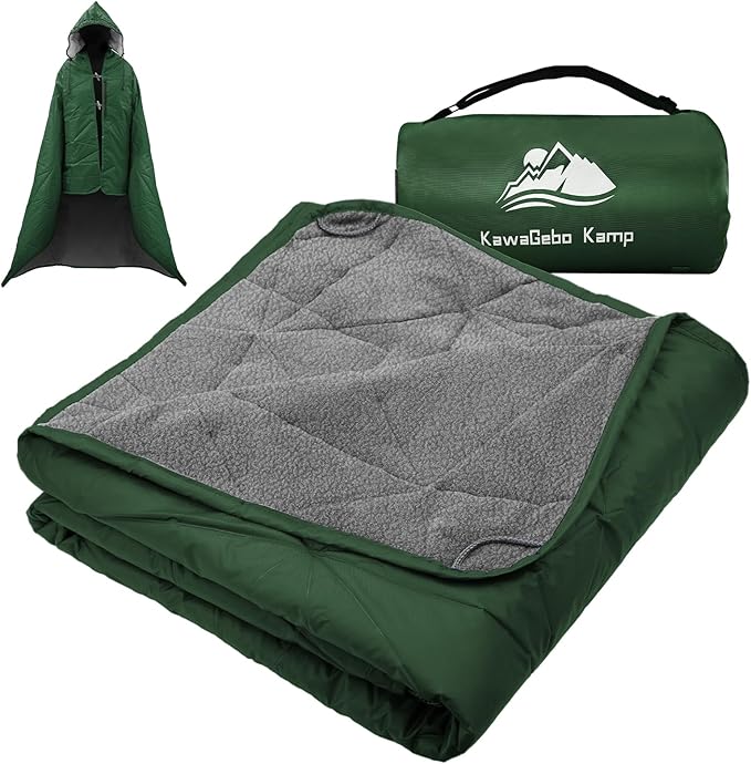 Outdoor Waterproof Blanket, Foldable Fleece Stadium Blanket for Outdoor Sports Event, Camping, Car