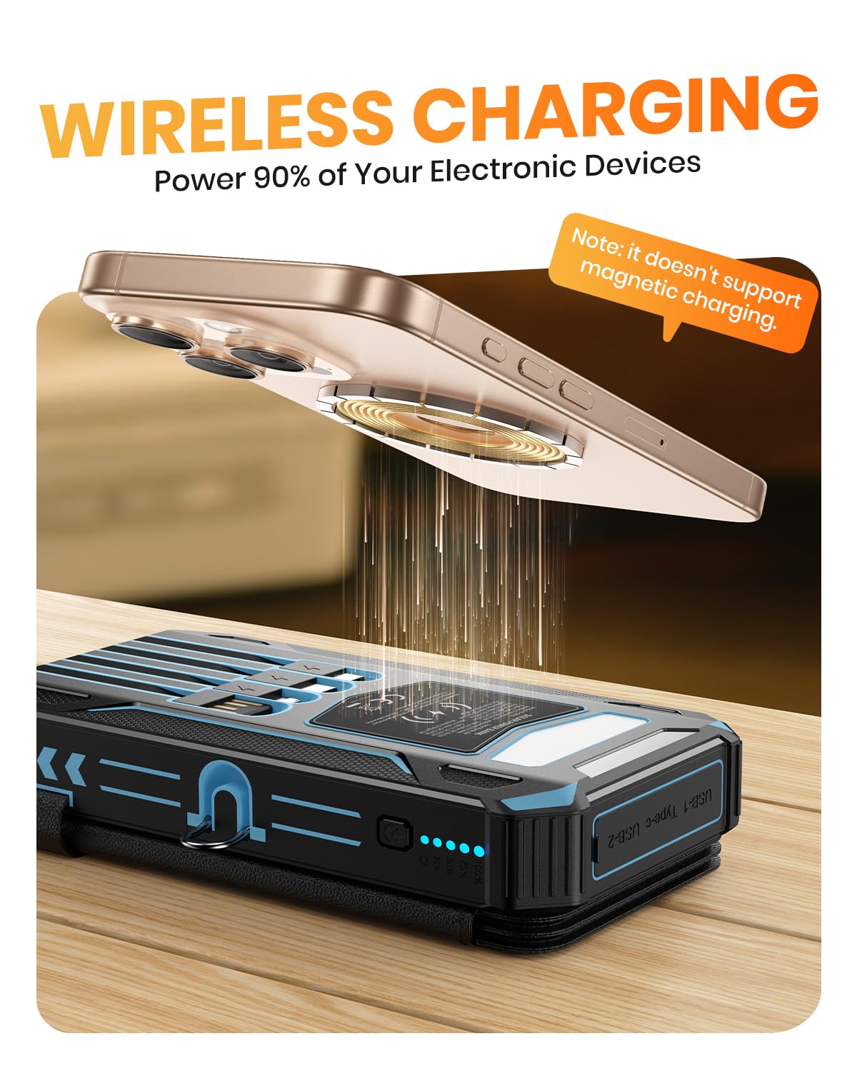 SOARAISE Portable Power Bank - 48000mAh, Solar - product view 5