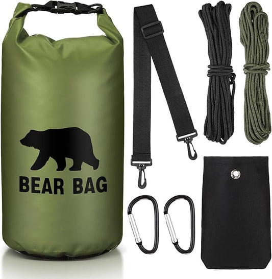 1 Set Bear Food Bag for Camping Ultralight Food Hanging System Includes Waterproof Bear Bag, Nylon